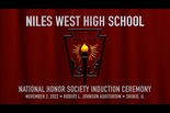 Niles West National Honor Society Induction 2022