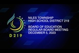 Board of Education Meeting December 5 2023