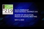 Board of Education Meeting — May 5 2022