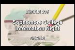 Sophomore College Info Night