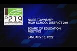 Board of Education Meeting January 13 2022