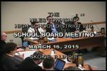 Board of Education Meeting: March 16, 2015