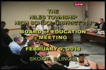 Board of Education Meeting — February 9, 2016