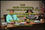 Board of Education Meeting — December 1, 2015