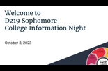 Niles North Sophomore College Information Night – October 3, 2023