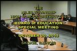 Board of Education — Special Meeting — 10/20/15