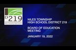 Board of Education Meeting January 19 2022