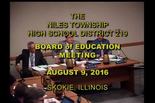 Board of Education Meeting: August 9, 2016