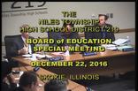 Board of Education Special Meeting — December 22, 2016
