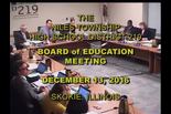 Board of Education Meeting: December 13, 2016