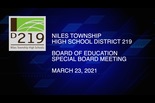 Board of Education Special Meeting — March 23 2021