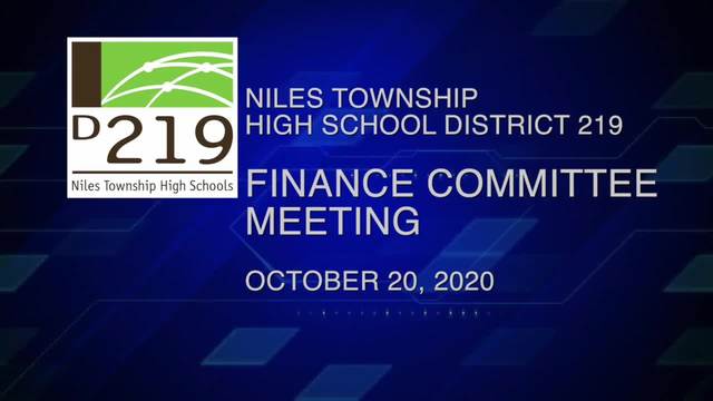 Board Of Education Finance Special Meetings October 20 2020 D219 Tv