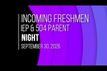 Niles North Incoming Freshmen IEP 504 Night