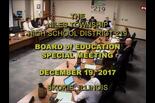 Board of Education Meeting: December 19, 2017