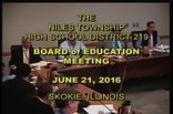 Board of Education Meeting: June 21, 2016