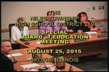 Board of Education – Special Meeting – August 25, 2015