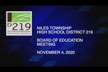 Board of Education Meeting: November 4, 2020