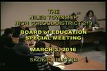 Board of Education Special Meeting — March 3, 2016